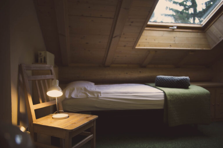 camera da letto mansardata a bormio